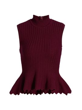 Aknvas Women's Naja Cotton Knit Peplum Top