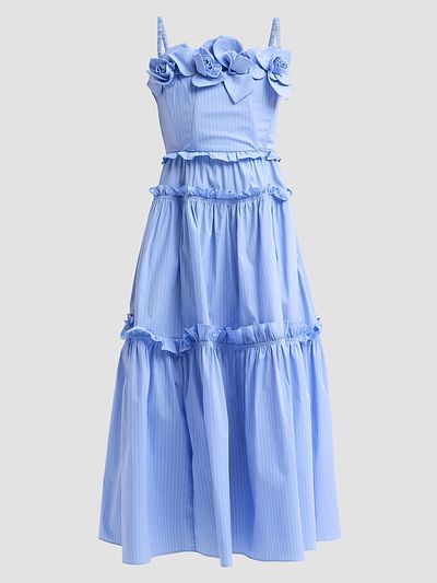 Aknvas Women's Rach Poplin Midi Dress