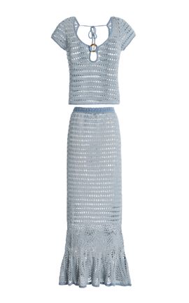 Akoia Swim Akoia Swim Exclusive Crocheted Cotton Skirt Set