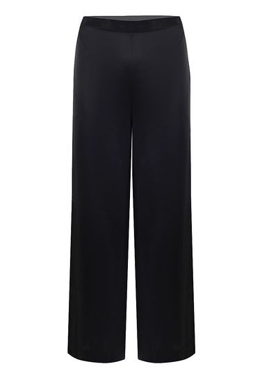 AKOK Anamika Khanna Women's Silk Wide-Leg Flared Trousers