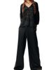 AKOK Anamika Khanna Women's Silk Wide-Leg Flared Trousers - 2