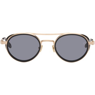 Akoni Akoni Gold & Black Astria Sunglasses