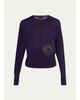 Akris 3D Woven Appliqué Cashmere-Silk Dolman-Sleeve Sweater - 1