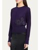 Akris 3D Woven Appliqué Cashmere-Silk Dolman-Sleeve Sweater - 4