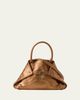 Akris Ai Little Wavy Metallic Leather Top-Handle Bag - 1