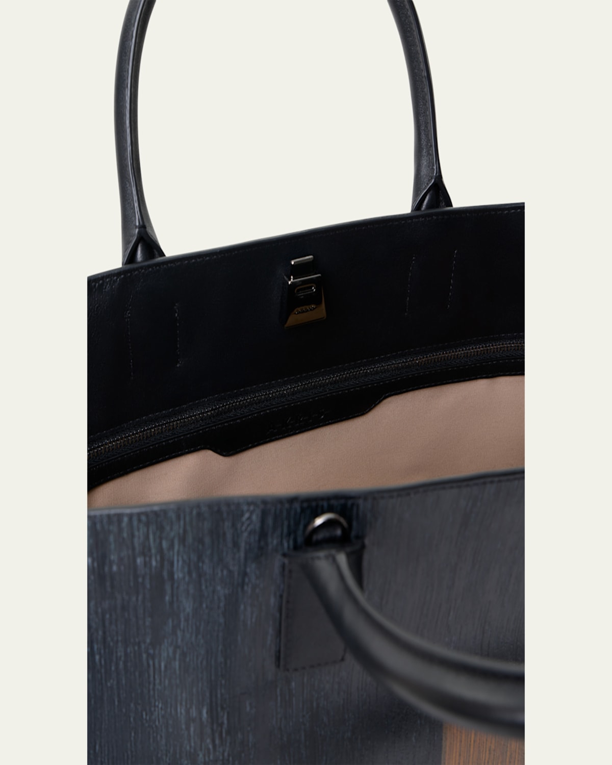Akris - Ai Medium Colorblock Leather Tote Bag