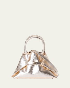 Akris Ai XS Metallic Leather Tote Bag