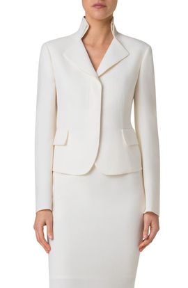Akris Akris Amber Virgin Wool Crop Jacket