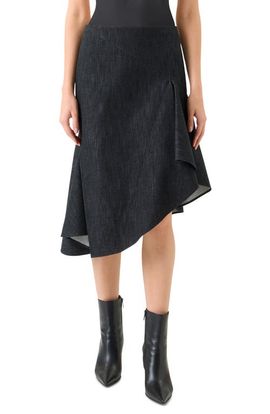 Akris Akris Asymmetric Denim Skirt