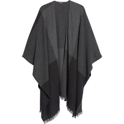 Akris Akris Check Wool & Cashmere Cape