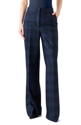Akris Akris Check Wool Flannel Pants