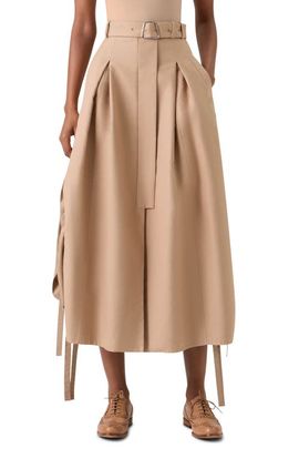 Akris Akris Cotton Double Face Midi Skirt