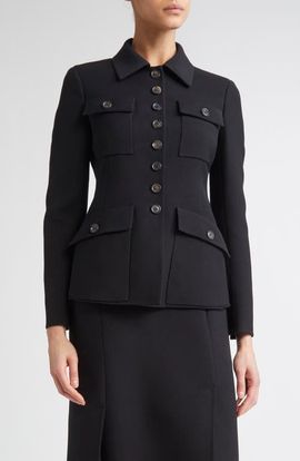 Akris Akris Delia Double Face Virgin Wool Jacket