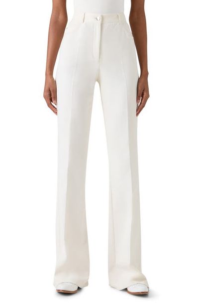 Akris Akris Farid High Waist Cotton & Silk Blend Pants