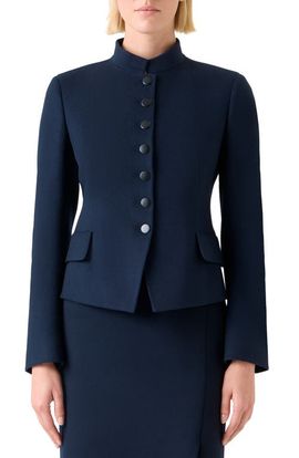 Akris Akris Fitted Virgin Wool Flannel Jacket