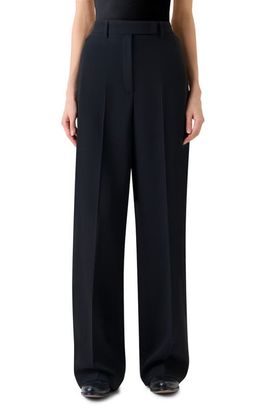 Akris Akris Forest Wool Blend Straight Leg Pants