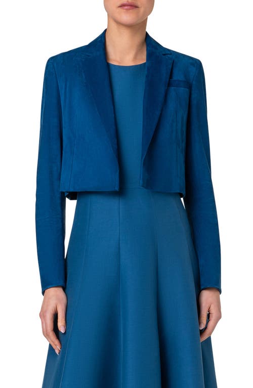Akris Akris Gian Suede Crop Jacket