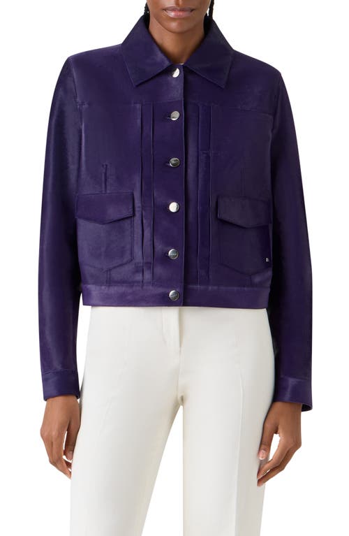 Akris Akris Hilbert Suede Trucker Jacket