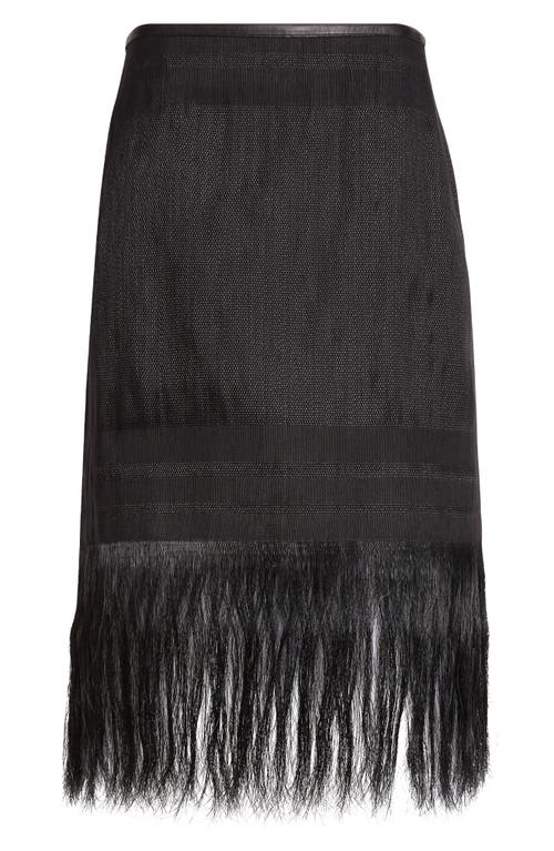 Akris Akris Horsehair Fringe Pencil Skirt