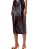 Akris Akris Lacquered Eel Leather Pencil Skirt - 3