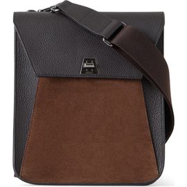 Akris Akris Little Anouk Leather & Suede Messenger Bag