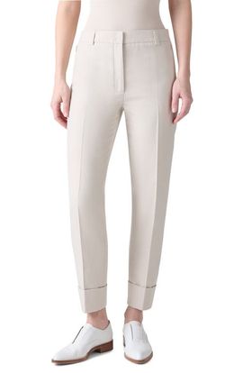 Akris Akris Maxima Cotton & Silk Blend Ankle Pants