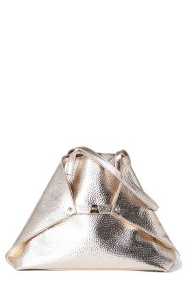 Akris Akris Medium AI Metallic Calfskin Leather Tote
