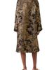 Akris Akris Metallic Jacquard A-Line Coat - 3