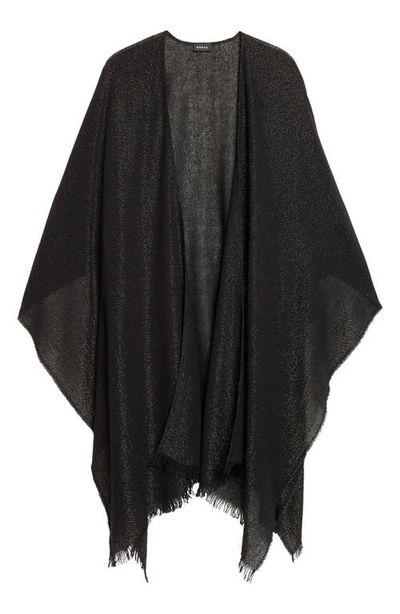 Akris Akris Metallic Wool & Cashmere Blend Cape
