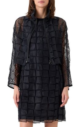 Akris Akris Mimi Trapezoid Organza Jacket