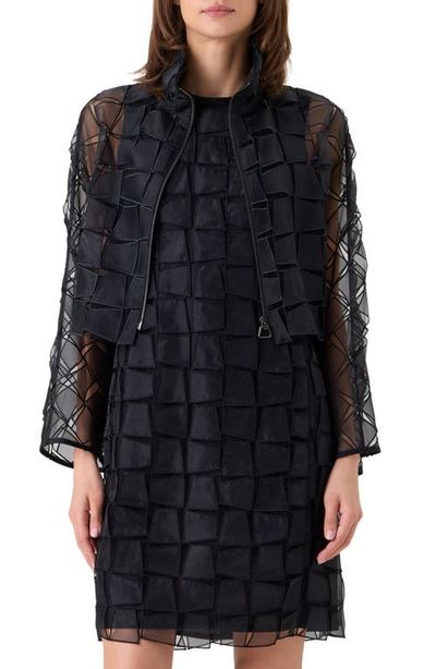 Akris Akris Mimi Trapezoid Organza Jacket