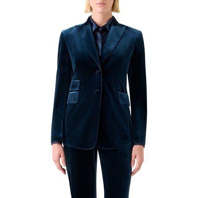 Akris Akris Percival Velvet Neoprene Blazer