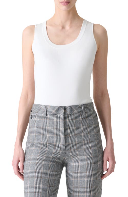 Akris Akris Scoop Neck Silk Rib Tank