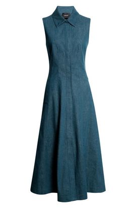 Akris Akris Sleeveless Stretch Denim Dress