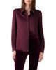 Akris Akris Stretch Silk Satin Button-Up Top - 1