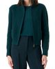Akris Akris Virgin Wool, Cashmere & Silk Rib Zip Cardigan - 1