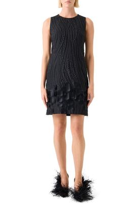 Akris Akris Waves Jacquard Sheath Dress