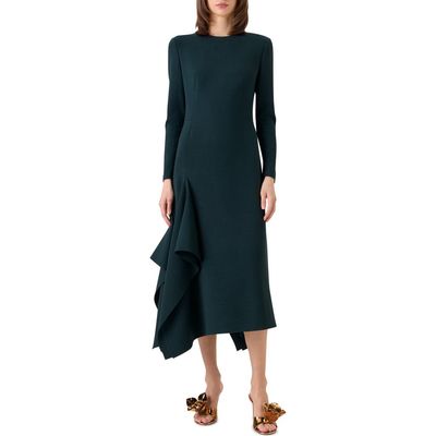 Akris Akris Wool Double Face Midi Dress