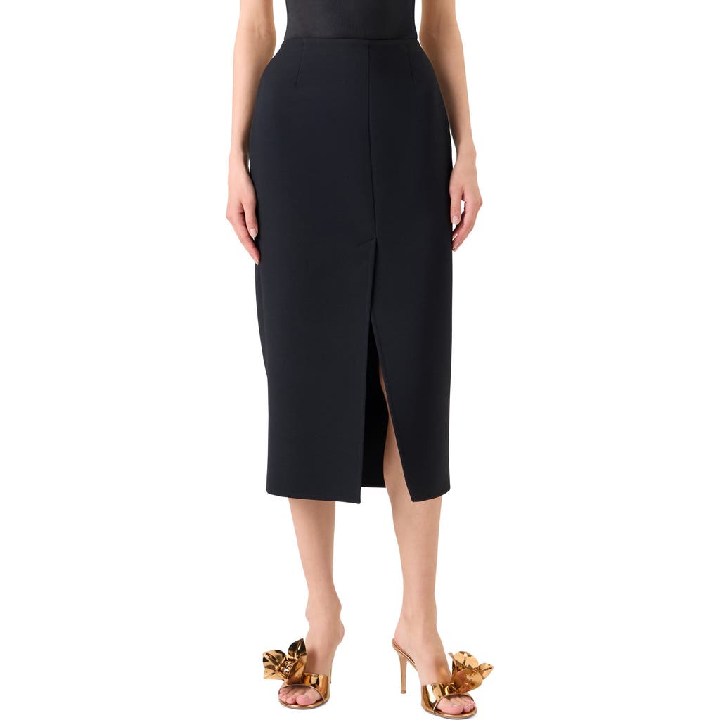 Akris Akris Wool Double Face Pencil Skirt
