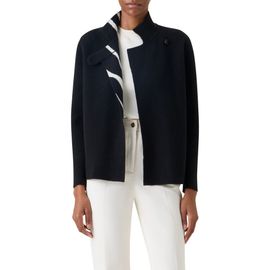 Akris Akris Zebra Stripe Reversible Cashmere Jacket