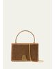 Akris Alice Mini Metallic Leather Top-Handle Bag - 1