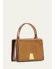 Akris Alice Mini Metallic Leather Top-Handle Bag - 2