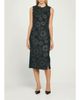 Akris Anemone Embroidered Silk Crêpe Midi Sheath Dress - 2