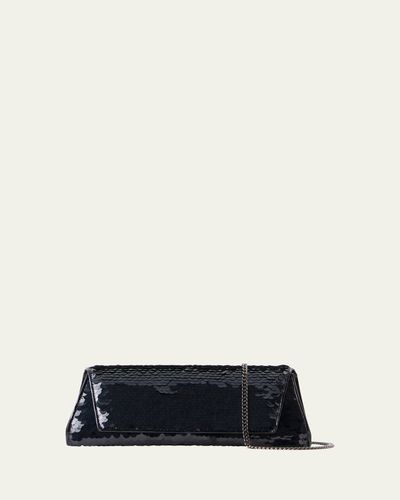 Akris Anouk Sequin Trapezoid Clutch Bag