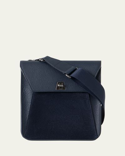 Akris Anouk Small Leather Messenger Crossbody Bag