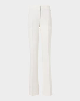 Akris Carl Linen-Wool Straight-Leg Pants