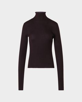 Akris Cashmere and Silk Ribbed Turtleneck Sweater