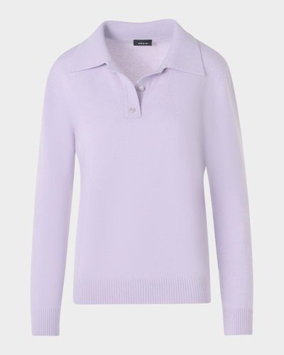 Akris Cashmere Knit Polo Sweater
