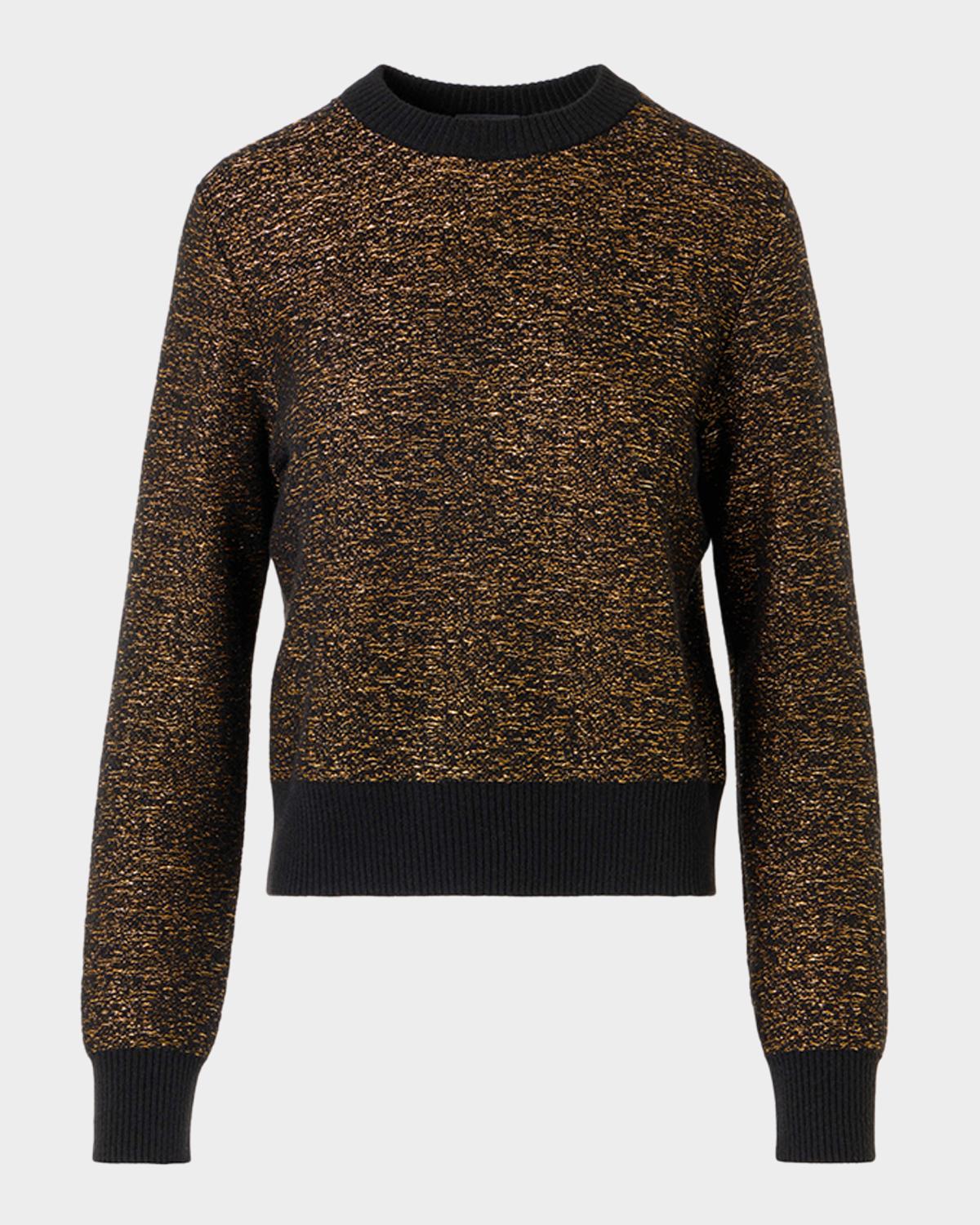 Akris Cashmere Metallic Knit Sweater