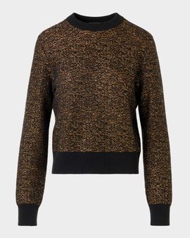 Akris Cashmere Metallic Knit Sweater